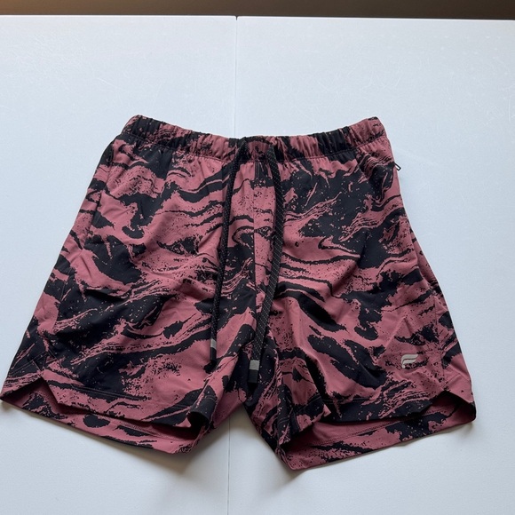 Fabletics Black and Pink Men's Shorts - Picture 1 of 5